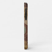 Waterverf Schelp Zeevaart Houten Gepersonaliseerd Case-Mate iPhone Case (Achterkant/links)
