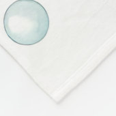 Waterverf Schelpen Parels Kustpatroon Fleece Deken (Hoek)