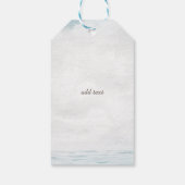 Waterverf Schelpen,Zee Cadeaulabel (Achterkant)