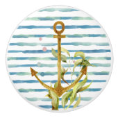 WATERVERF SCHEPEN EN KARTBARE VACATIEBEDRIJVEN KERAMISCHE KNOP (Voorkant)