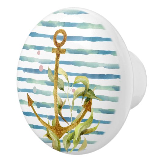 WATERVERF SCHEPEN EN KARTBARE VACATIEBEDRIJVEN KERAMISCHE KNOP (Rechts)