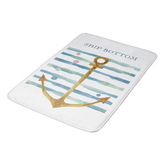 WATERVERF SCHEPEN EN KARTVACATIESCHEPBOTOM, BADMAT (Gekanteld)