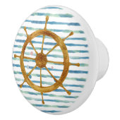 WATERVERF SCHEPEN WIEEL NAUTIEKE VACATIE KERAMISCHE KNOP (Rechts)