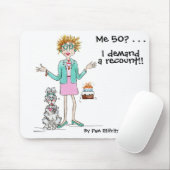 Waterverf Schets Recount Nodig na 50 jaar Muismat (Met muis)