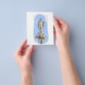 Waterverf schets van het standbeeld van Apollon Flyer (Hand)