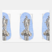 Waterverf schets van het standbeeld van Apollon Inpakpapier Vel (Voorkant 2)