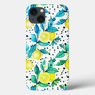 waterverf schetste detailgegevens van blauwe blade Case-Mate iPhone case