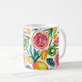 Waterverf schetste detailpatroon van Dragon fru Koffiemok (Voorkant rechts)