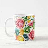 Waterverf schetste detailpatroon van Dragon fru Koffiemok (Links)