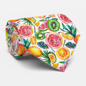 Waterverf schetste detailpatroon van Dragon fru Stropdas (Opgerold)