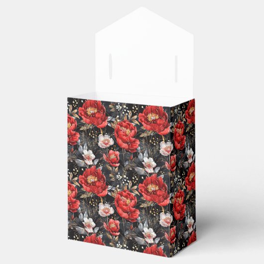 Waterverf schetste gedetailleerd patroon van heerl bedankdoosjes (Geopend)