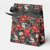 Waterverf schetste gedetailleerd patroon van heerl bedankdoosjes (Voorkant Zijde)