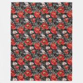 Waterverf schetste gedetailleerd patroon van heerl fleece deken (Voorkant)