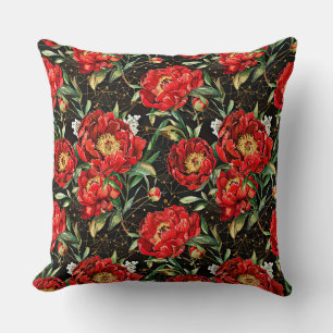 Waterverf schetste gedetailleerd patroon van heerl kussen