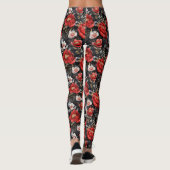 Waterverf schetste gedetailleerd patroon van heerl leggings (Achterkant)