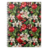 Waterverf schetste gedetailleerd sierpatroon van D Notitieboek (Voorkant)