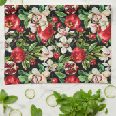 Waterverf schetste gedetailleerd sierpatroon van D Theedoek (Gevouwen)