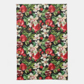 Waterverf schetste gedetailleerd sierpatroon van D Theedoek (Verticaal)