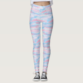 Waterverf schilder artistieke pastelkleur leggings