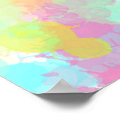 Waterverf Schilder Kleurrijke regenboog Poster (Hoek)