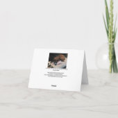 Waterverf schilder pup + "Elke keer dat ik een hon Bedankkaart (Achterkant)