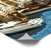 Waterverf schilder van Venetië, Italië Poster (Hoek)