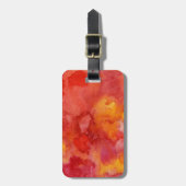 Waterverf schilderachtergrond. bagagelabel (Voorkant verticaal)