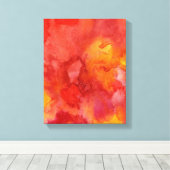 Waterverf schilderachtergrond. canvas afdruk (Insitu (Houten vloer))