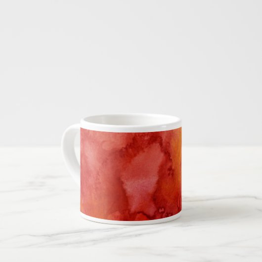 Waterverf schilderachtergrond. espresso kop (Links)