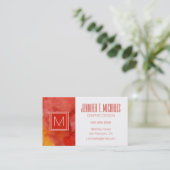 Waterverf schilderachtergrond. visitekaartje (Staand voorkant)