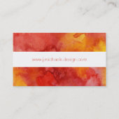 Waterverf schilderachtergrond. visitekaartje (Achterkant)