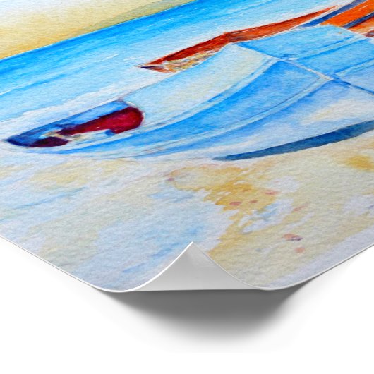 Waterverf Schilderbakken Poster (Hoek)