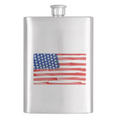 Waterverf schilderde Amerikaanse vlag Flacon (Voorkant)