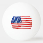 Waterverf schilderde Amerikaanse vlag Pingpongbal (Voorkant)
