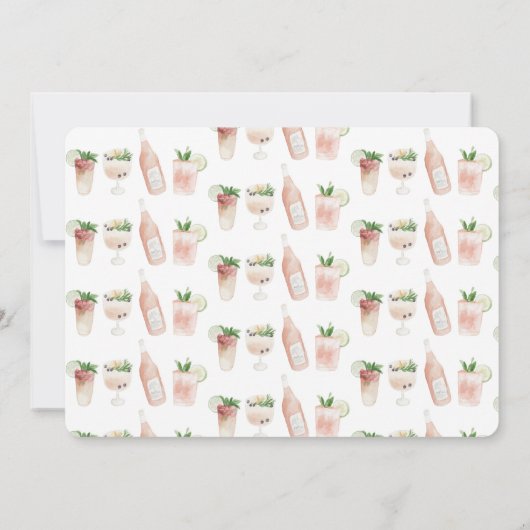 waterverf schilderde drinken 30 & 30 aankondiging (Achterkant)