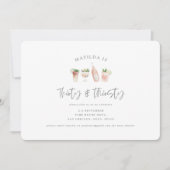 waterverf schilderde drinken 30 & 30 aankondiging (Voorkant)