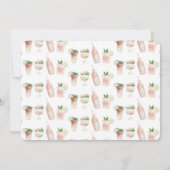 waterverf schilderde drinken weekend bachelorette aankondiging (Achterkant)