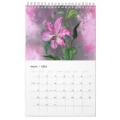 Waterverf Schilderen Bloemen Kalender (Mar 2026)