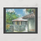 Waterverf Schilderen Briefkaart Okinawa Ishigaki (Voorkant)