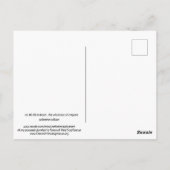 waterverf schilderen brite bloemen + gezegde briefkaart (Achterkant)