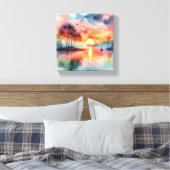 waterverf schilderen canvas afdruk (Insitu (Slaapkamer))