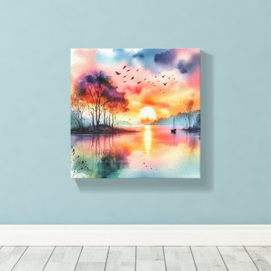 waterverf schilderen canvas afdruk (Insitu (Houten vloer))