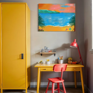 Waterverf schilderen foto afdruk