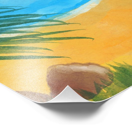 Waterverf schilderen foto afdruk (Hoek)