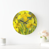Waterverf schilderen, Gele bloemen Kunst, Daffodil Grote Klok (Huis)