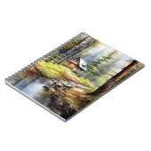 Waterverf Schilderen Geweldige Cabine in de Bossen Notitieboek (Linkerzijde)