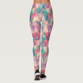 Waterverf schilderen - Hipster driehoeken Leggings (Achterkant)