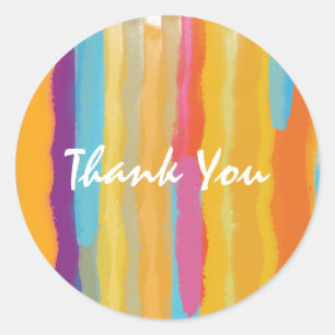 Waterverf Schilderen Kunst & Ambachten Party Stick Ronde Sticker