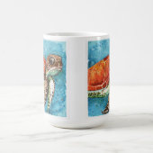 Waterverf schilderen - mok Zee schildpad (Center)