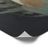 Waterverf Schilderen Mooi Aziatisch Poster (Hoek)